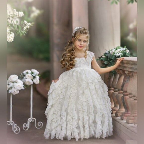 DOLLCAKE limited edition frothy frock Ivory DRESS 4 5 6 7 8 10 - Picture 10 of 12